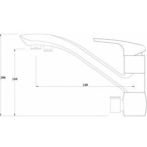 Смеситель ZorG ZR 404 Черный